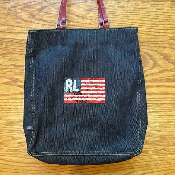 Polo Jeans Company アメリカ国旗トートバッグ Polo Ralph Lauren | Bags | Vintage Polo Jeans Co Denim Tote